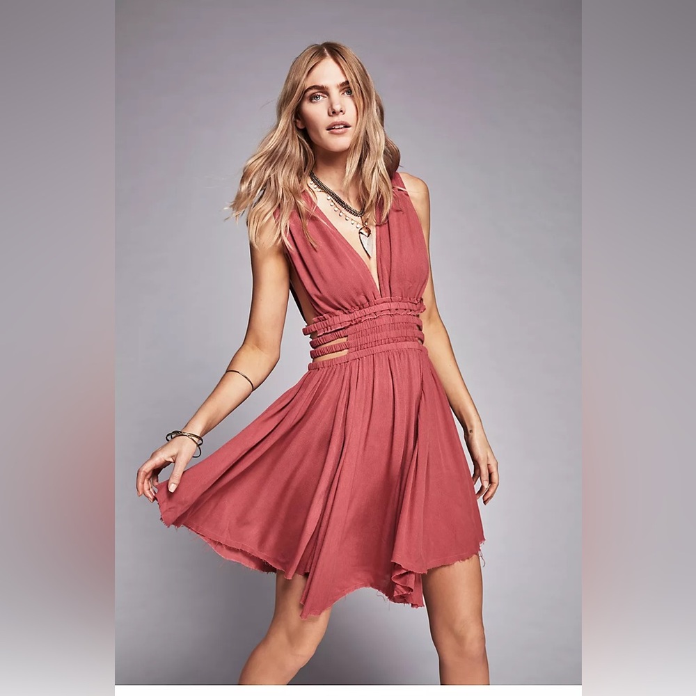 Free People Pink Sleeveless Dress